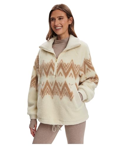 Amazon.com: Varley Women's Hendrik Half Zip Faux Sherpa Pullover